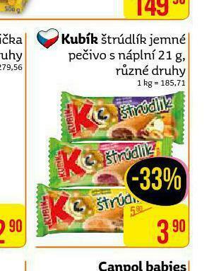 Teta Kubík štrúdlík nabídka