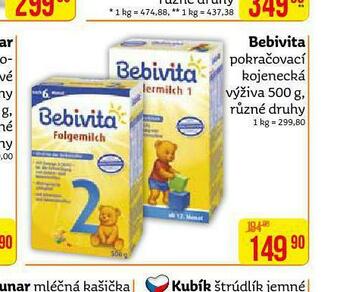 Teta Bebivita pokračovací kojenecká výživa nabídka