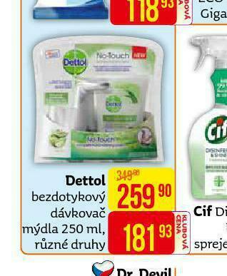 Teta Dettol bezdotykový dávkovač mýdla nabídka