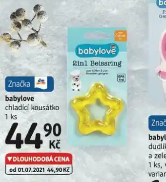 dm drogerie Babylove chladicí kousátko nabídka