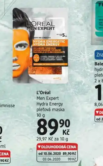 dm drogerie Loreal pleťová maska nabídka