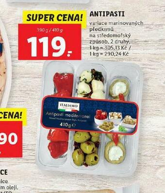 Lidl Antipasti nabídka