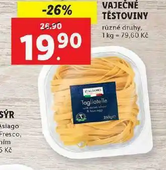 Lidl Vaječné těstoviny nabídka