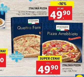 Lidl Italská pizza nabídka
