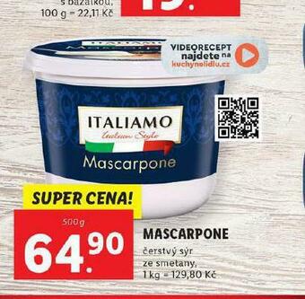 Lidl Mascarpone nabídka