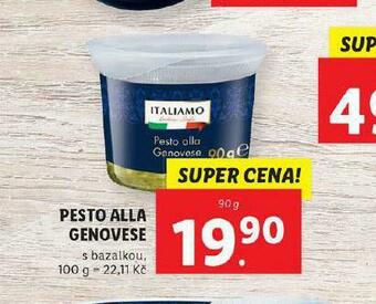 Lidl Pesto alla genovese nabídka