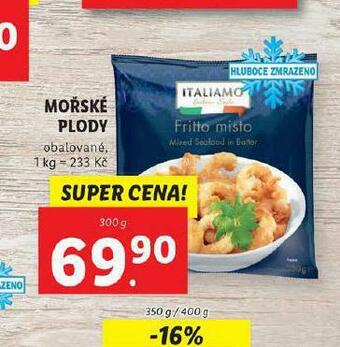 Lidl Mořské plody nabídka