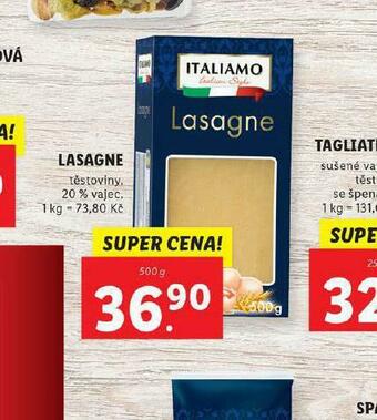 Lidl Lasagne nabídka