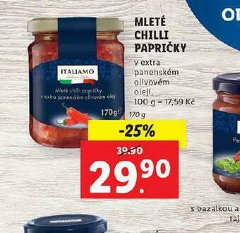 Lidl Mleté chilli papričky nabídka