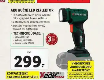 Lidl Aku ruční reflektor nabídka