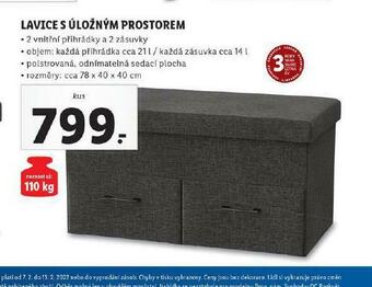 Lidl Lavice s úložným prostorem nabídka