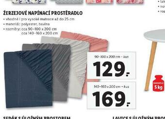 Lidl Žerzejové napínací prostěradlo 90-100 x 200 cm nabídka