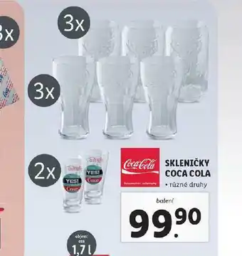 Lidl Skleničky coca cola nabídka