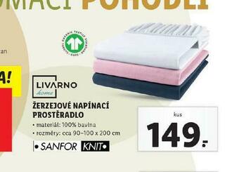 Lidl Žerzejové napínací prostěradlo nabídka