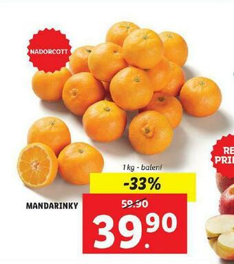 Lidl Mandarinky nabídka