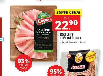 Lidl Excelent dušená šunka nabídka