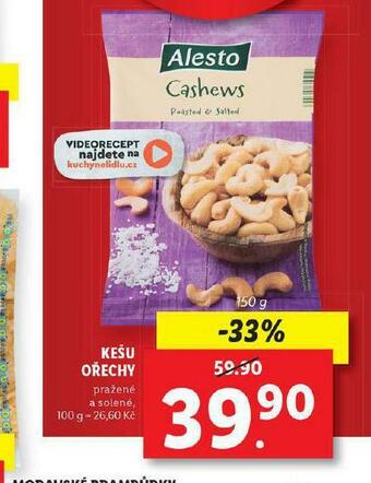 Lidl Kešu ořechy nabídka