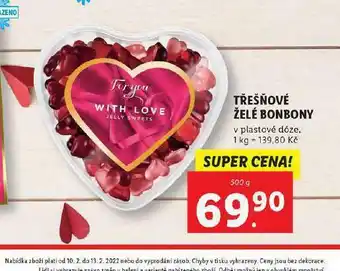 Lidl Třešňové želé bonbony nabídka