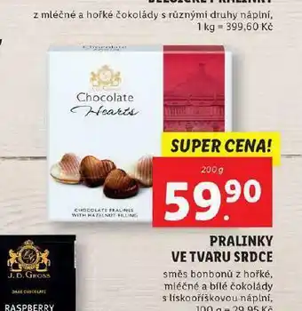 Lidl Pralinky ve tvaru srdce nabídka