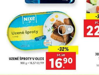 Lidl Uzené šproty v oleji nabídka