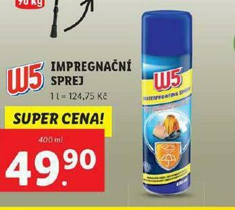 Lidl W5 impregnační sprej nabídka