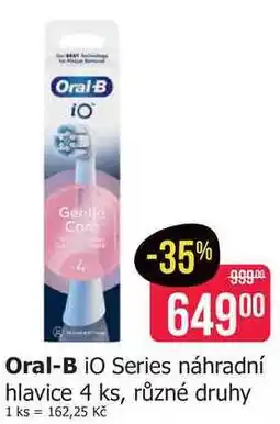 Teta Oral-B iO Series náhradní hlavice 4 ks, různé druhy nabídka