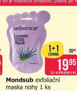 Teta Mondsub exfoliační maska nohy 1 ks nabídka