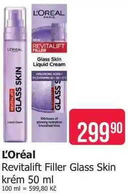 Teta L'OREAL Revitalift Filler Glass Skin krém nabídka