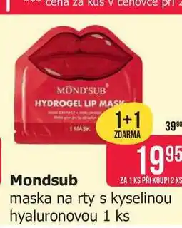 Teta Mondsub maska na rty s kyselinou hyaluronovou 1 ks nabídka