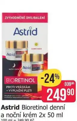 Teta Astrid Bioretinol denní a noční krém 2x 50 ml 100 ml nabídka
