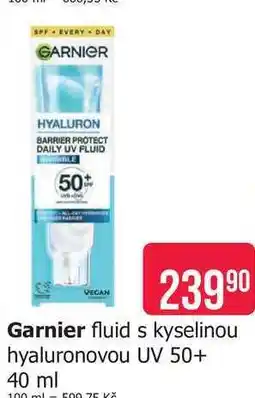 Teta Garnier fluid s kyselinou hyaluronovou UV 50+ 40 ml nabídka