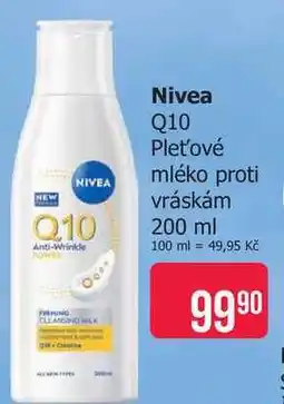 Teta Nivea Q10 Pleťové mléko proti vráskám nabídka