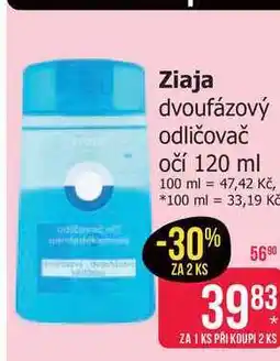 Teta Ziaja dvoufázový odličovač očí nabídka