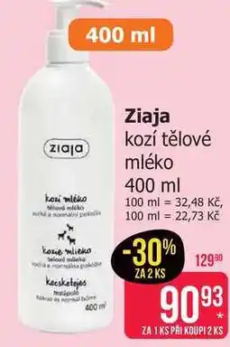 Teta Ziaja kozí tělové mléko nabídka