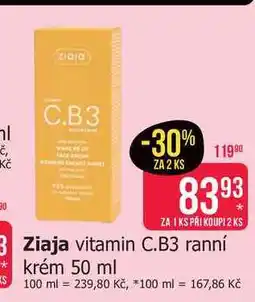 Teta Ziaja vitamin C.B3 ranní krém nabídka