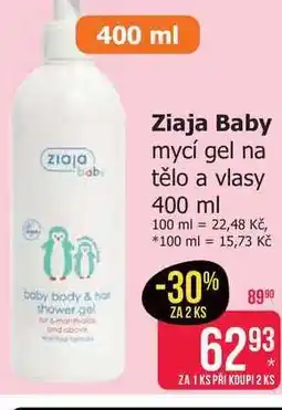 Teta Ziaja Baby mycí gel na tělo a vlasy nabídka