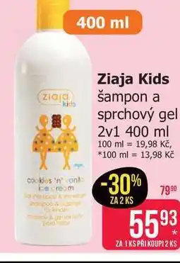 Teta Ziaja Kids šampon a sprchový gel 2v1 nabídka