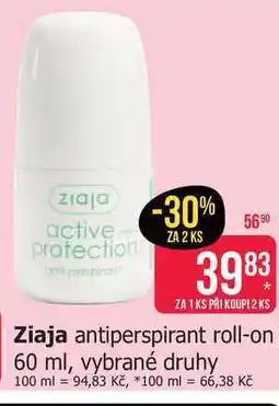 Teta Ziaja antiperspirant roll-on 60 ml, vybrané druhy nabídka