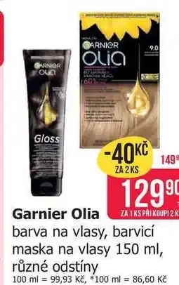 Teta Gloss Garnier Olia barva na vlasy, barvicí maska na vlasy 150 ml, různé odstíny nabídka