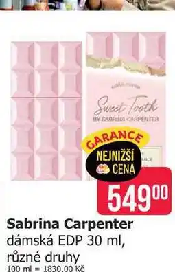 Teta Sabrina Carpenter dámská EDP 30 ml, různé druhy nabídka
