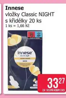 Teta Innese vložky Classic NIGHT s křidélky 20 ks nabídka