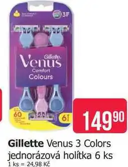 Teta Gillette Venus 3 Colors jednorázová holítka 6 ks nabídka