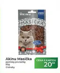 Tamda Foods Akinu Masíčka pamlsky pro kočky 50 nabídka