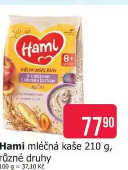Teta Hami mléčná kaše 210 g, různé druhy nabídka