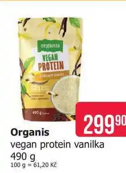 Teta Organis vegan protein vanilka nabídka