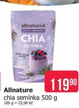 Teta Allnature chia semínka nabídka