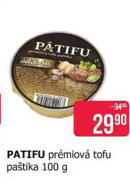 Teta PATIFU prémiová tofu paštika nabídka