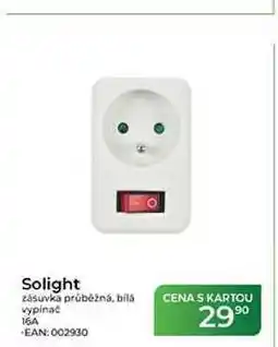 Tamda Foods Solight zásuvka průběžná, bílá vypínač 16A nabídka