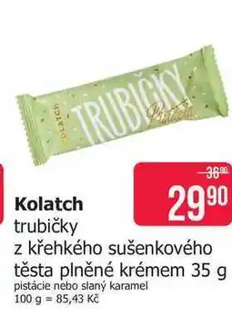 Teta Kolatch trubičky z křehkého sušenkového těsta plněné krémem nabídka