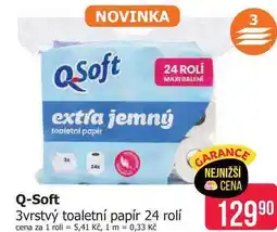 Teta Q-Soft 3vrstvý toaletní papír 24 rolí nabídka